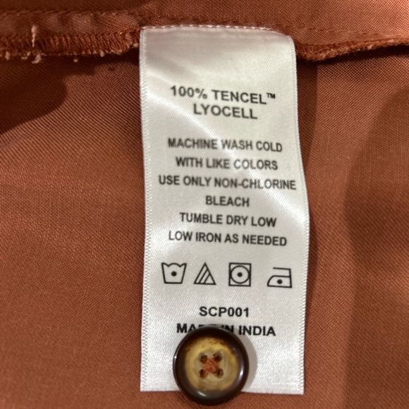 Quince Vintage Wash Tencel Button Down Mini Dress
Terracotta Pockets Size XS - Picture 5 of 7